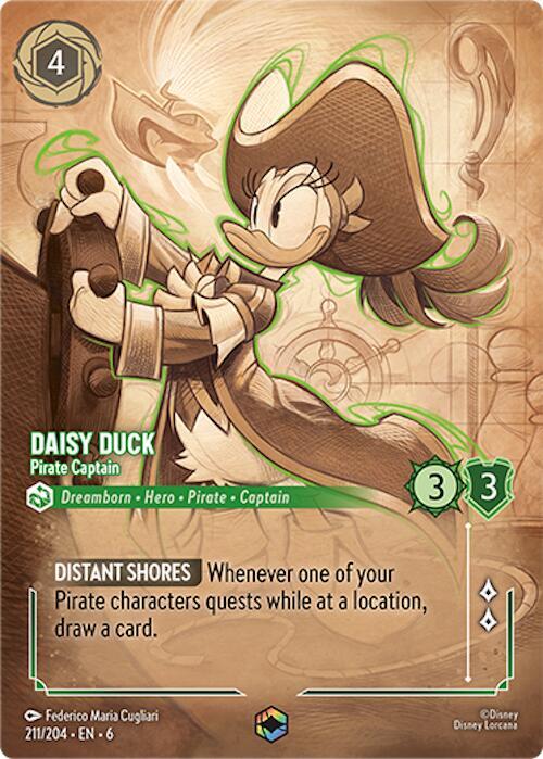 Daisy Duck - Pirate Captain (Enchanted) card image