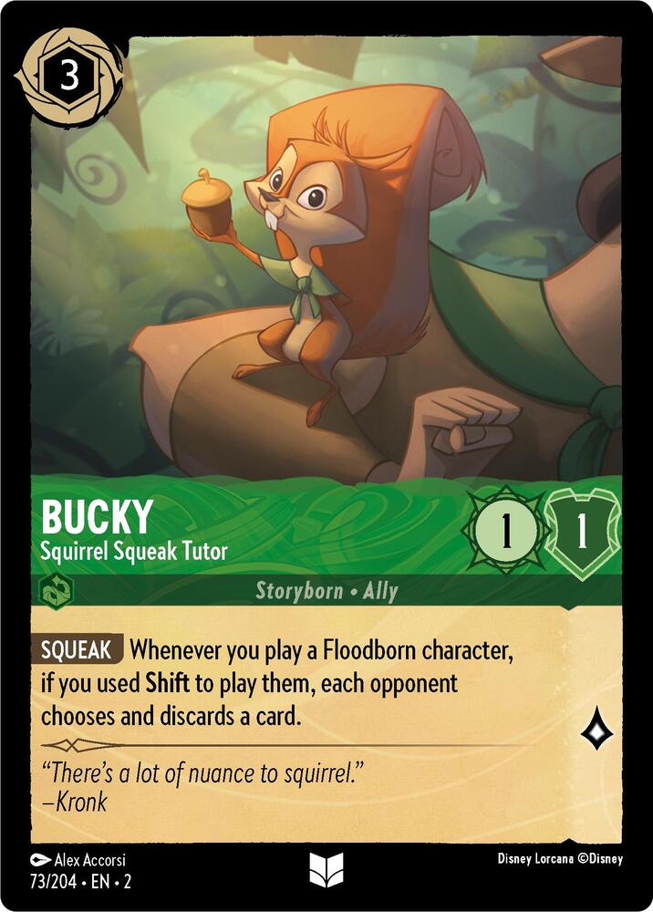 Bucky - Squirrel Squeak Tutor (Errata Version) card image