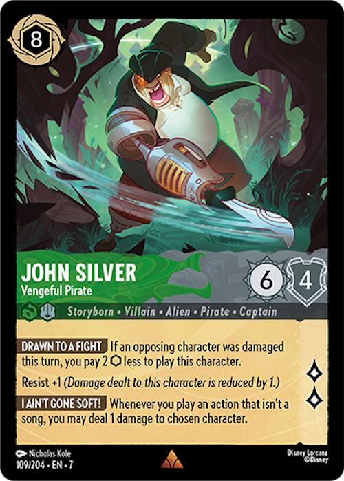 John Silver - Vengeful Pirate card image