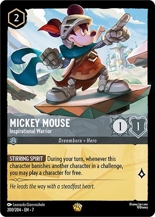Mickey Mouse - Inspirational Warrior card image