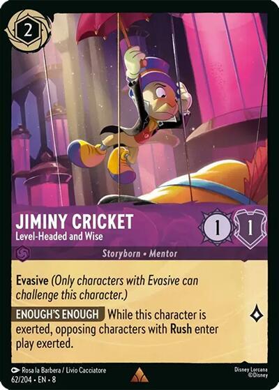 Jiminy Cricket - Level-Headed and Wise card image