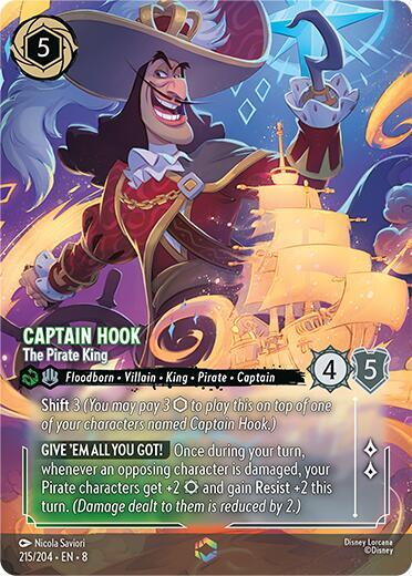 Captain Hook - The Pirate King (Enchanted) card image