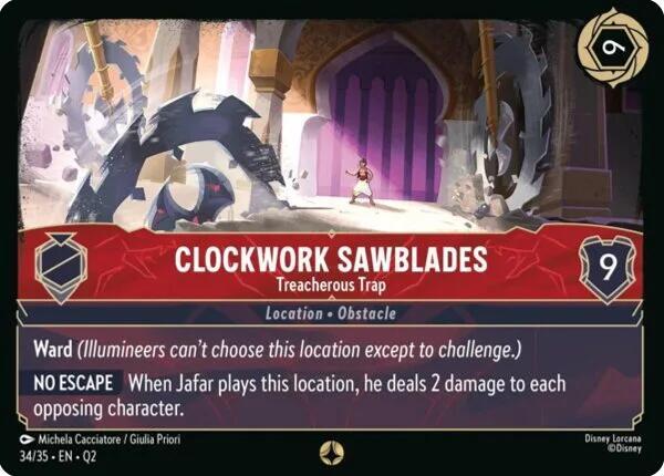 Clockwork Sawblades - Treacherous Trap card image