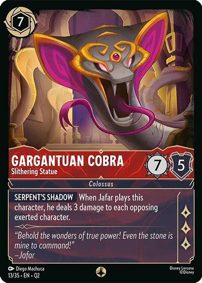 Gargantuan Cobra - Slithering Statue card image