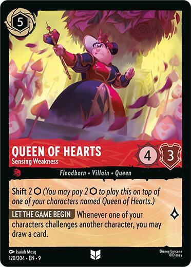 Queen of Hearts - Sensing Weakness card image