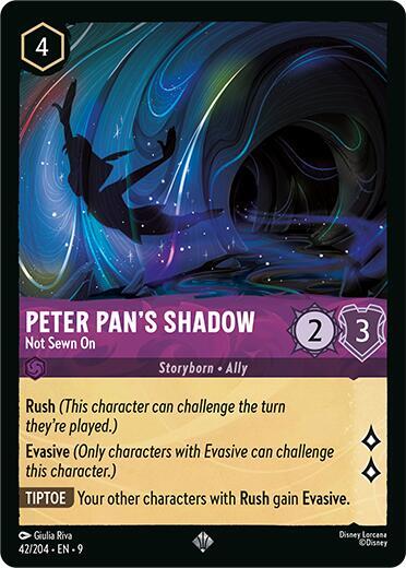 Peter Pan's Shadow - Not Sewn On card image