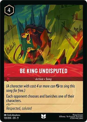 Be King Undisputed card image