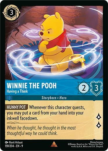 Winnie the Pooh - Having a Think card image