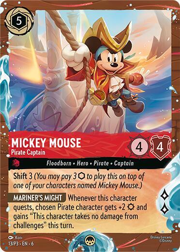 Mickey Mouse - Pirate Captain (Disney Cruise Promo) card image