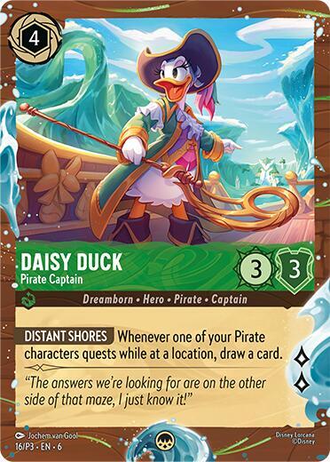 Daisy Duck - Pirate Captain (Disney Cruise Promo) card image