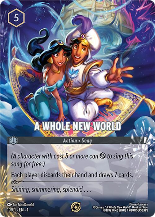 A Whole New World card image