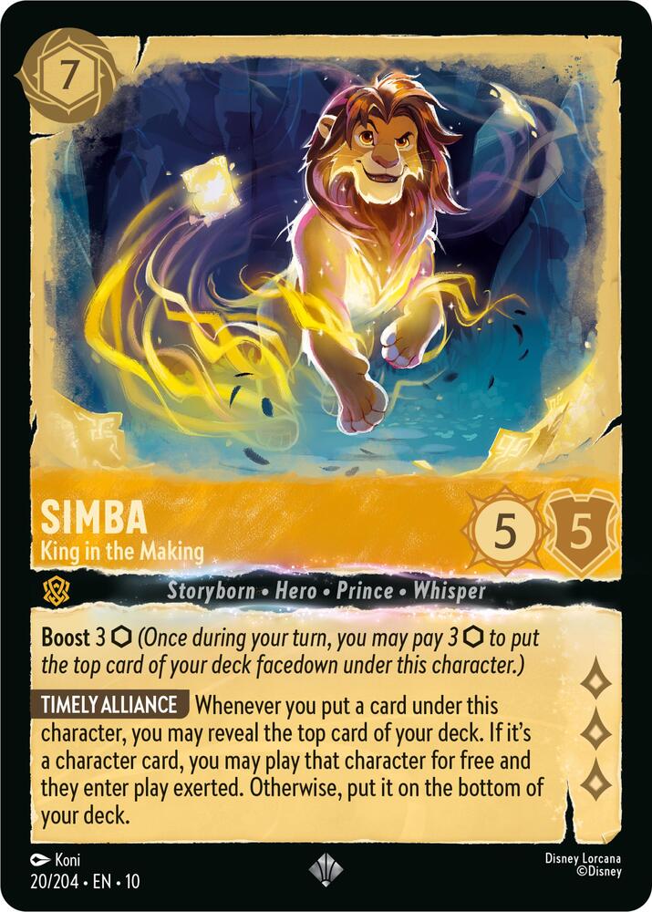 Simba - King in the Making card image