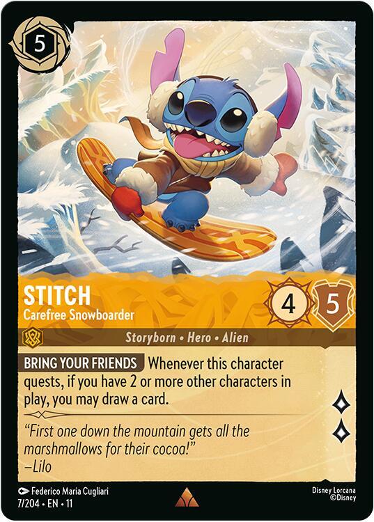 Stitch - Carefree Snowboarder card image