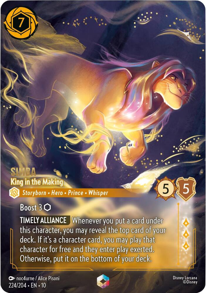 Simba - King in the Making (Enchanted) card image