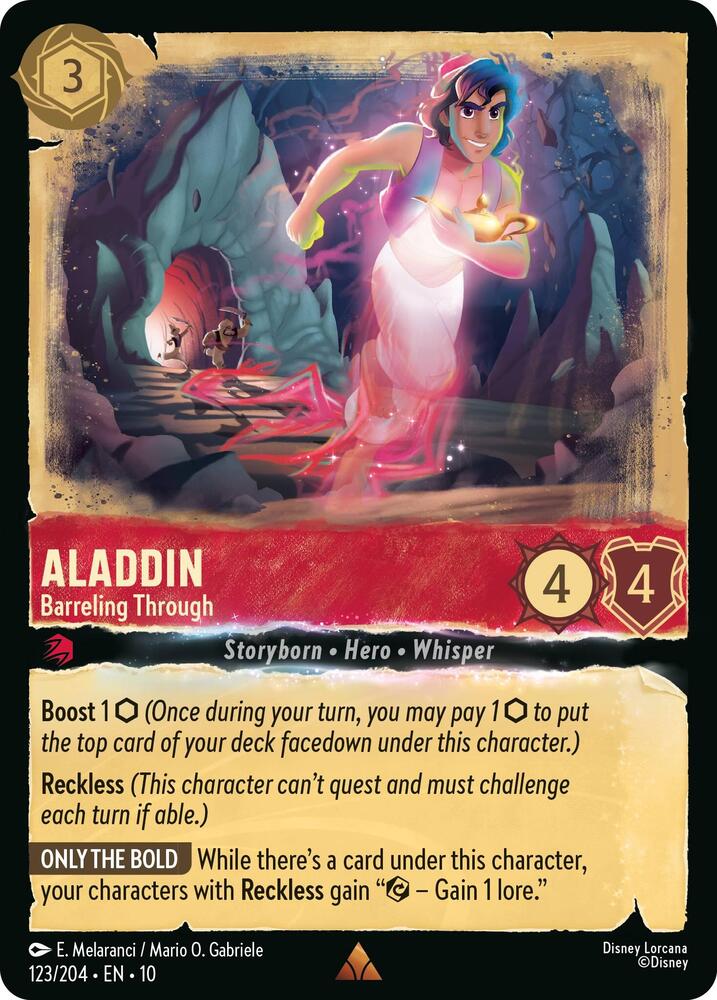 Aladdin - Barreling Through card image