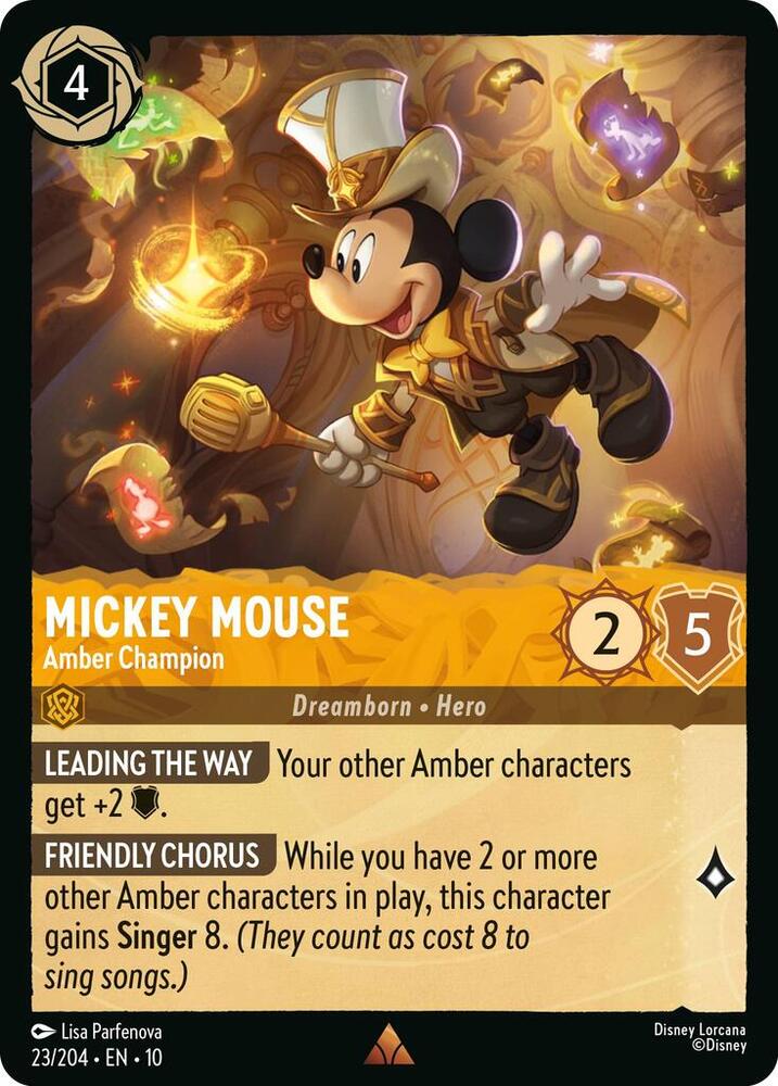Mickey Mouse - Amber Champion card image
