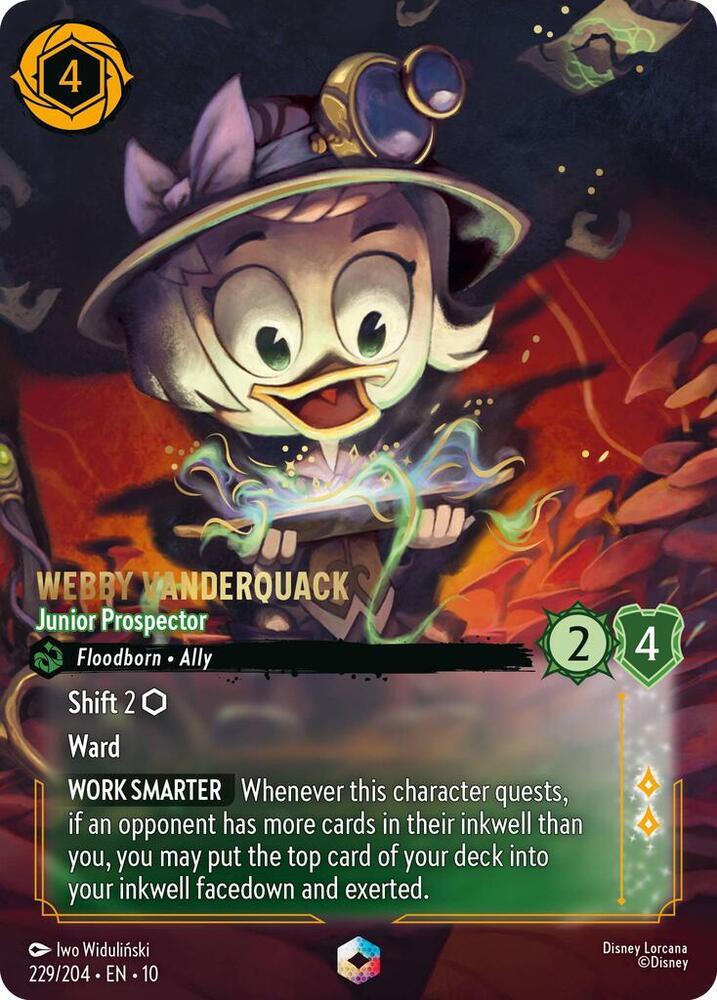 Webby Vanderquack - Junior Prospector (Enchanted) card image