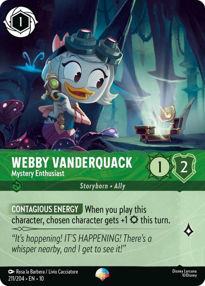 Webby Vanderquack - Mystery Enthusiast (Epic) card image