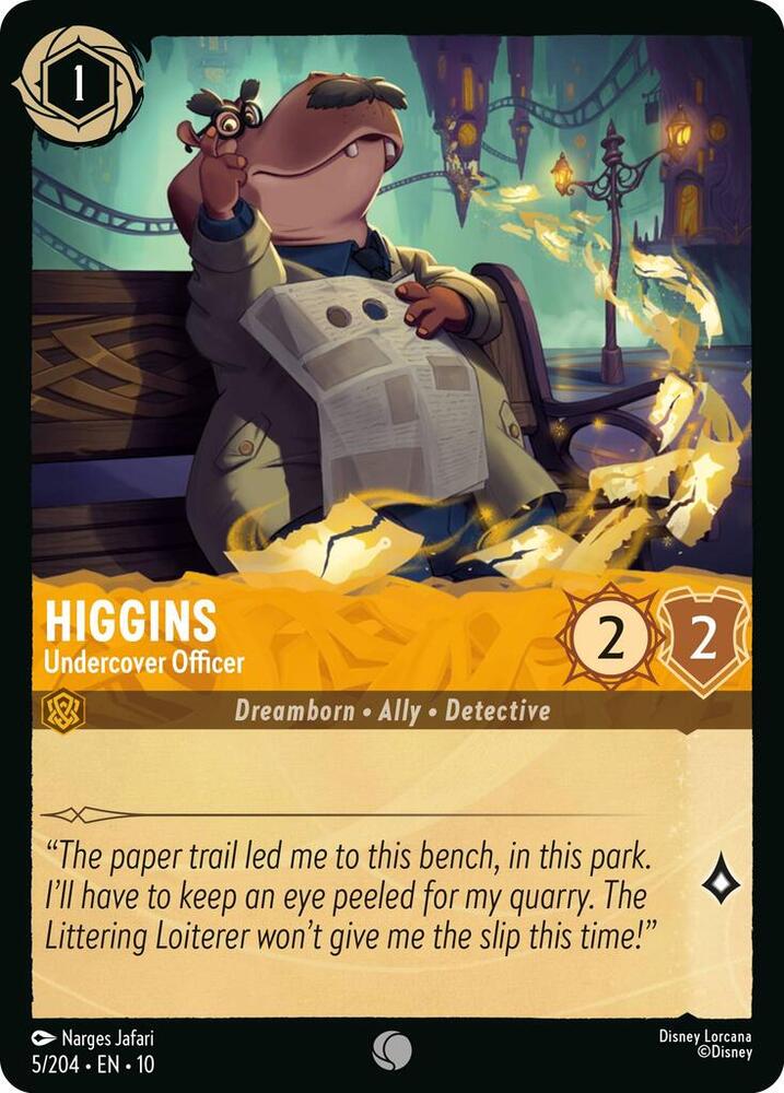 Higgins - Undercover Officer card image