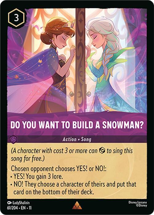 Do You Want To Build A Snowman? card image