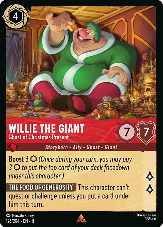 Willie the Giant - Ghost of Christmas Present card image