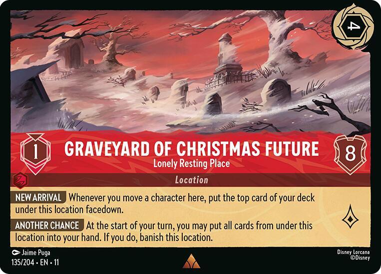 Graveyard of Christmas Future - Lonely Resting Place card image