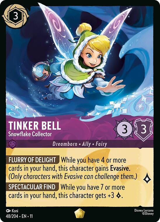 Tinker Bell - Snowflake Collector card image