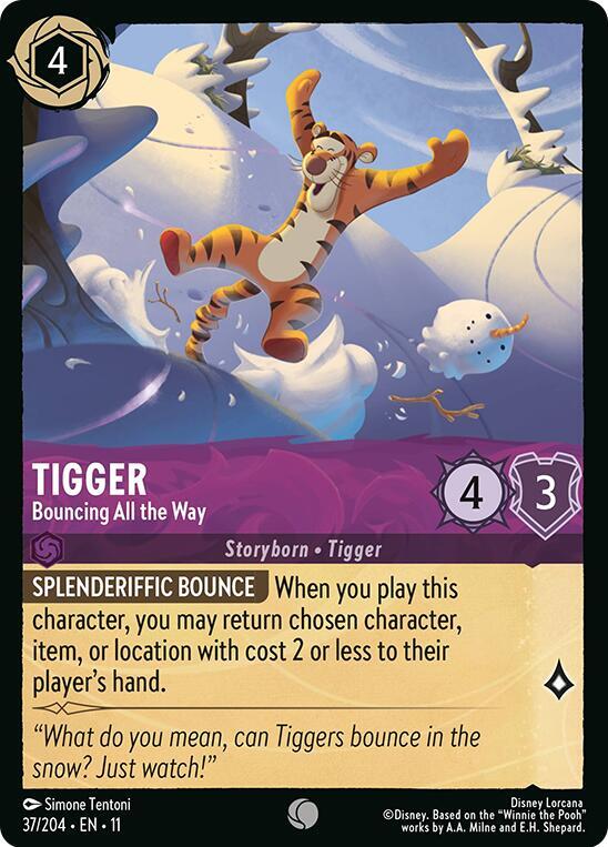 Tigger - Bouncing All the Way card image