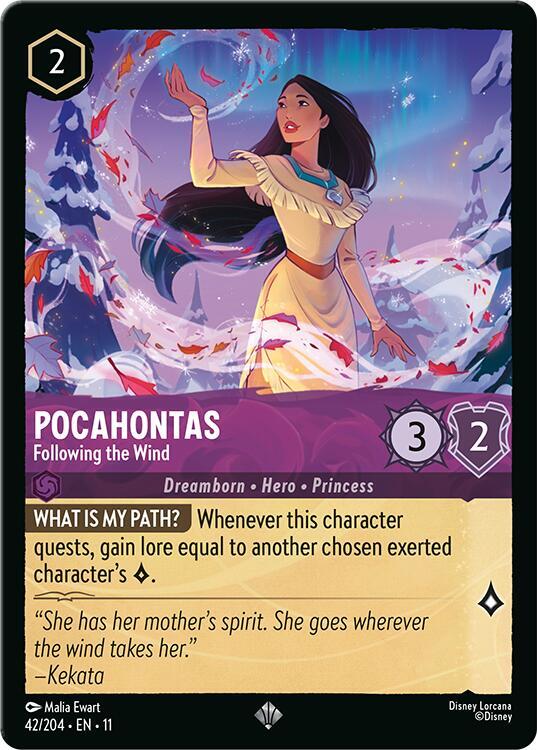Pocahontas - Following the Wind card image