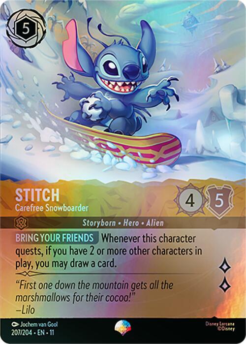 Stitch - Carefree Snowboarder (Epic) card image