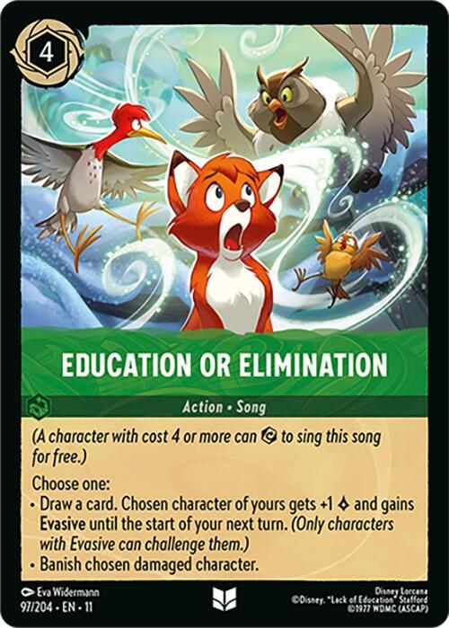 Education or Elimination card image