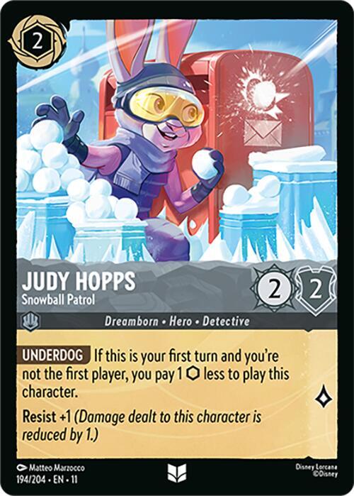 Judy Hopps - Snowball Patrol card image