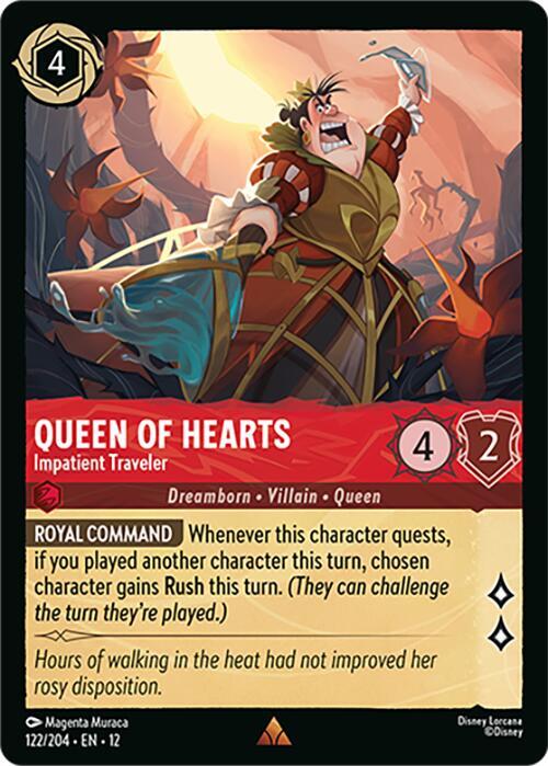 Queen of Hearts - Impatient Traveler card image