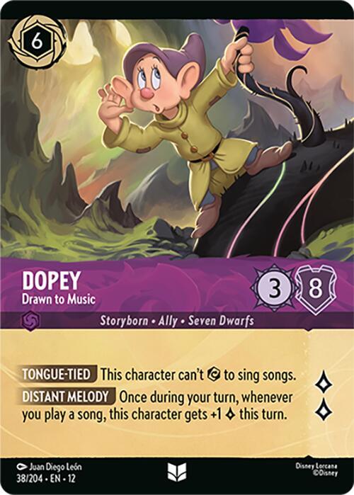 Dopey - Drawn to Music (Foil) card image
