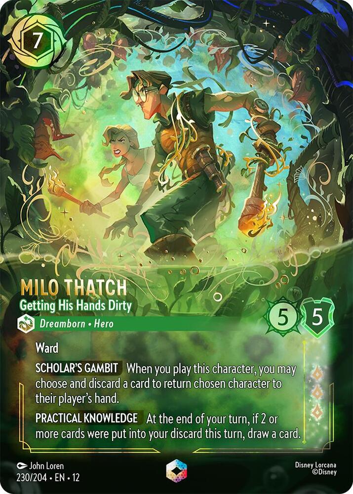 Milo Thatch - Getting His Hands Dirty (Enchanted) card image