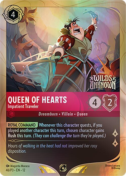 Queen of Hearts - Impatient Traveler card image