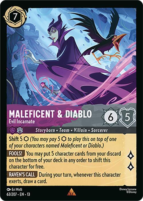 Maleficent & Diablo - Evil Incarnate card image