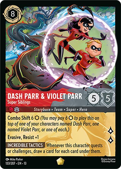 Dash Parr & Violet Parr - Super Siblings card image
