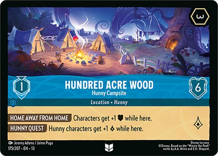 Hundred Acre Wood - Hunny Campsite card image