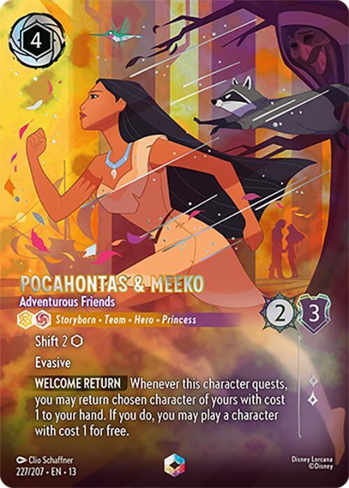 Pocahontas & Meeko - Adventurous Friends (Enchanted) card image