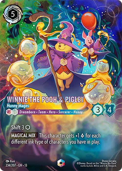 Winnie the Pooh & Piglet - Hunny Mages (Enchanted) card image