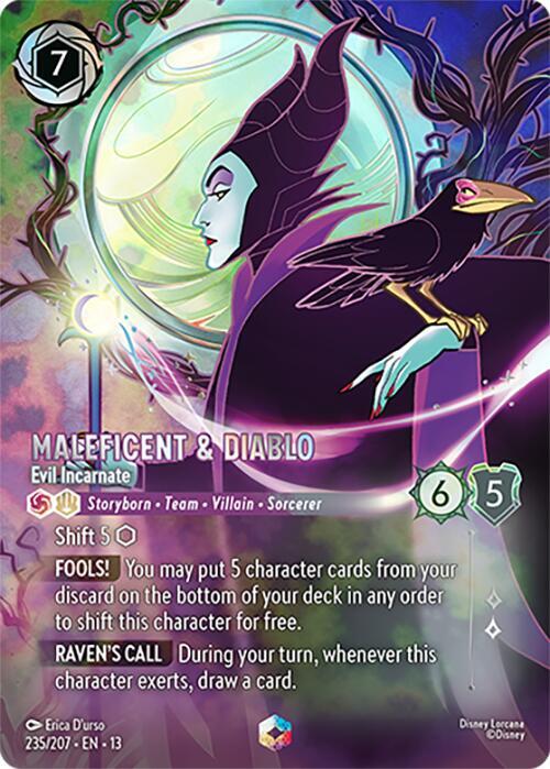 Maleficent & Diablo - Evil Incarnate (Enchanted) card image