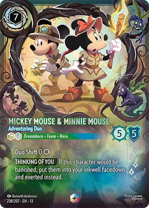 Mickey Mouse & Minnie Mouse - Adventuring Duo (Enchanted) card image