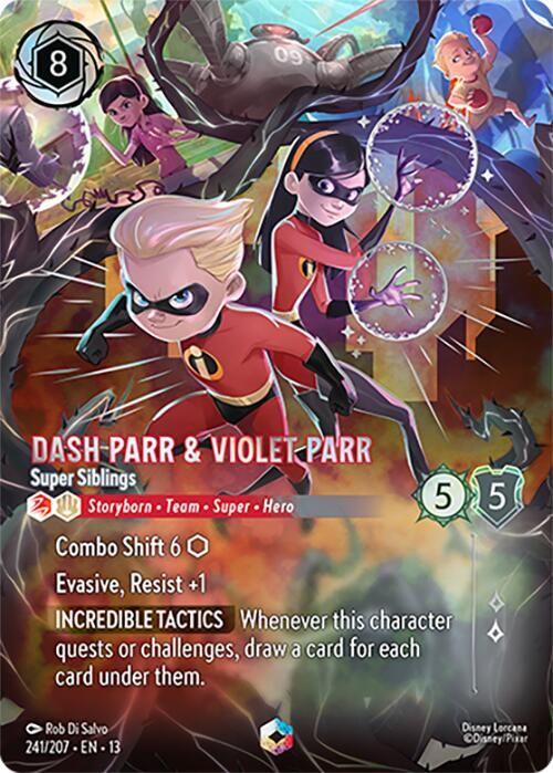 Dash Parr & Violet Parr - Super Siblings (Enchanted) card image