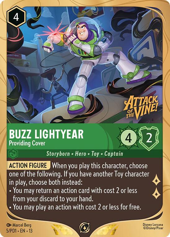 Buzz Lightyear - Providing Cover (Prerelease Promo) card image