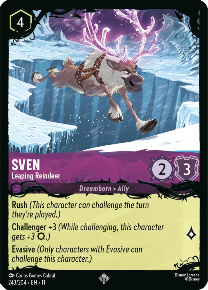 Sven - Leaping Reindeer card image
