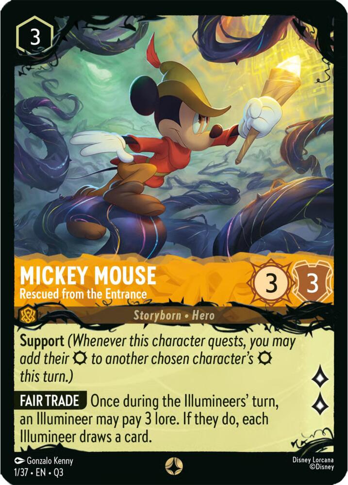 Mickey Mouse - Rescued from the Entrance card image