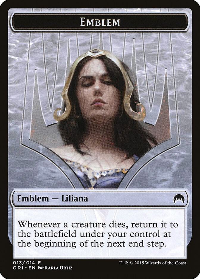 Emblem - Liliana, Defiant Necromancer card image