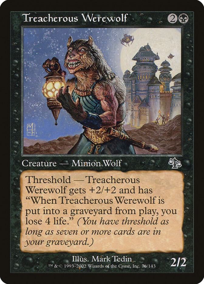 Treacherous Werewolf card image