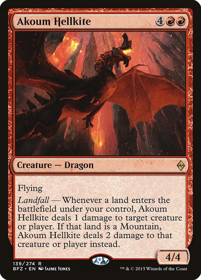 Akoum Hellkite card image